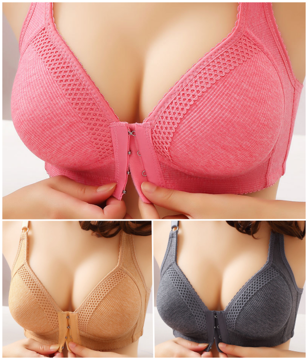 💥✨【3-Pack】Висококачествен безшевен сутиен с лицеви опори, модерен и секси