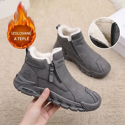 😎👞【39-44】Pánske zimné čižmy – teplé vysoké martinky, protišmykové a odolné