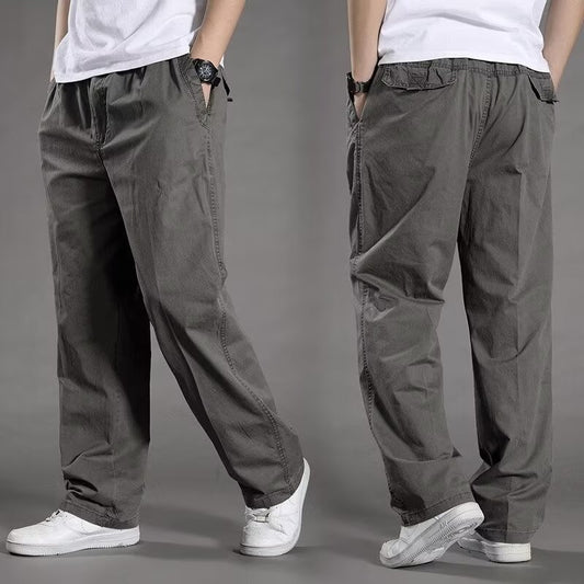 😎👖【Oferta especial🔥】Pantalones cargo casuales para hombre, tallas grandes - Holgados y cómodos