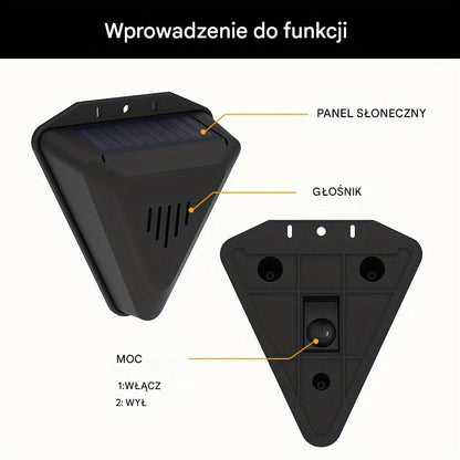 【🔥kup 1 otrzymaj 1 za darmo】📣Uniwersalny alarm dźwiękowy i świetlny odstraszający ptaki na energię słoneczną do sadów, stawów rybnych i pól ryżowych