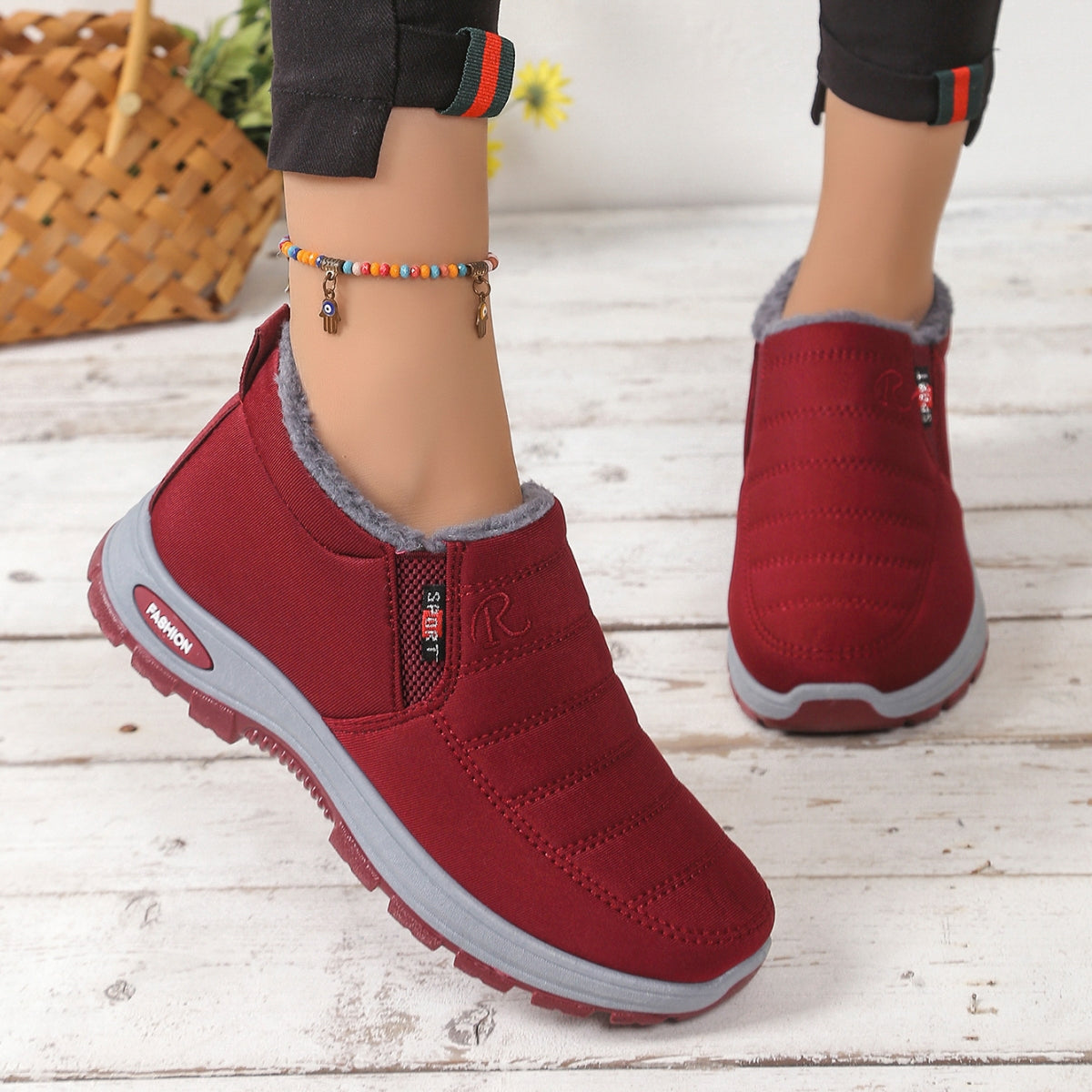 🔥【Speciální sleva 50%】【35-48】Unisex zimní boty s plyšovou podšívkou - teplé, pohodlné a protiskluzové do chladného počasí.