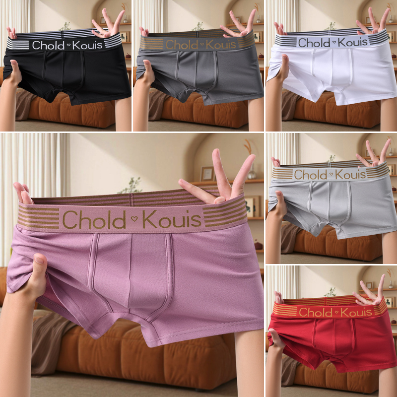 💥🔥【Balení po 6 kusech】Měkké a pohodlné pánské spodní prádlo z čisté bavlny (L-4XL)