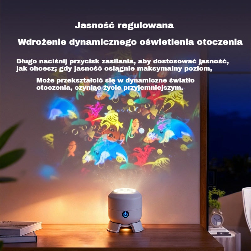 ✨Dynamiczny obrotowy projektor LED✅️【Płatność przy odbiorze obsługiwana】