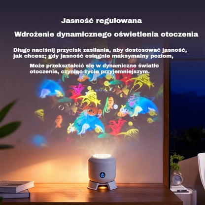 ✨Dynamiczny obrotowy projektor LED✅️【Płatność przy odbiorze obsługiwana】