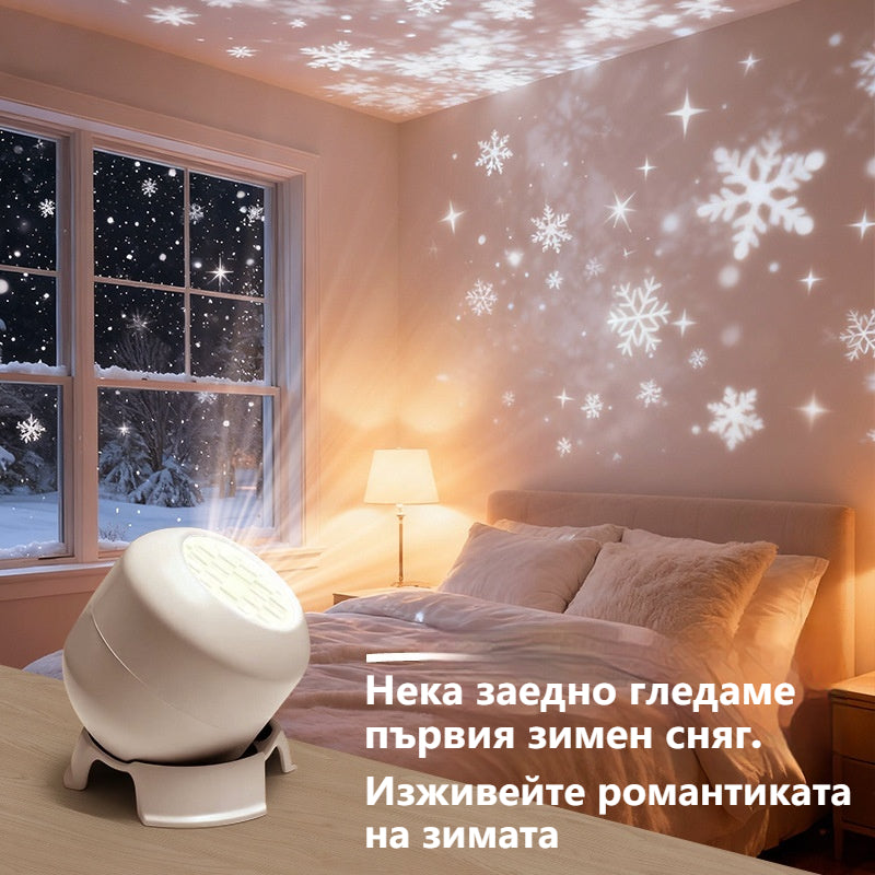 ✨ Магическа LED прожекционна лампа с морски свят – превърнете стаята в приказна атмосфера за деца и празници