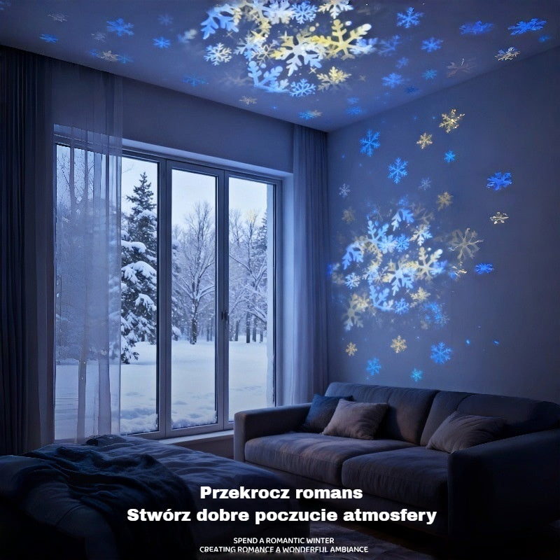 ✨Dynamiczny obrotowy projektor LED✅️【Płatność przy odbiorze obsługiwana】