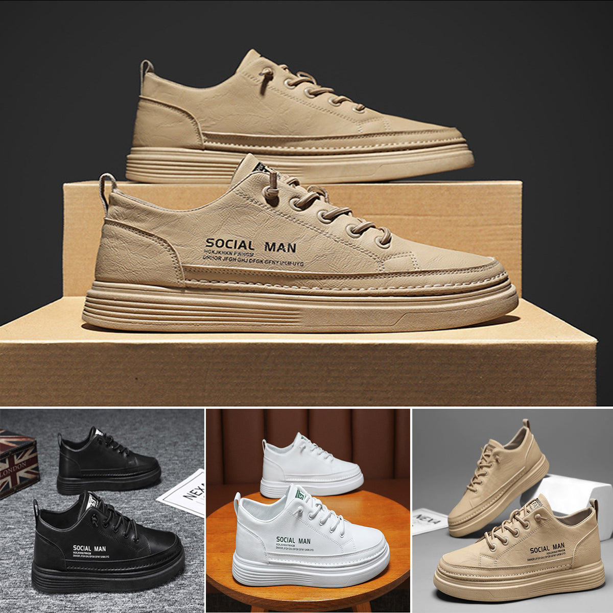 🔥✨【Nueva llegada de otoño】【39-44】Nuevas zapatillas casuales de moda simple para hombres