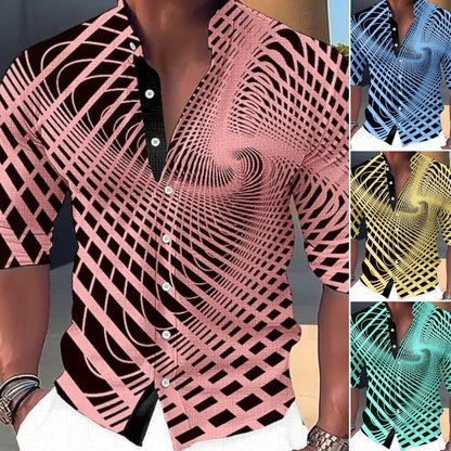 👔Super niska cena w ciągu ostatnich trzech dni🔥【S-6XL】2025 nowe męskie cyfrowe drukowanie 3D modne swobodne krótkie rękawy