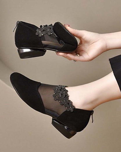 🔥【35-41】🏆✨Nové duté sieťované vysoké podpätky pre ženy s mäkkou podrážkou