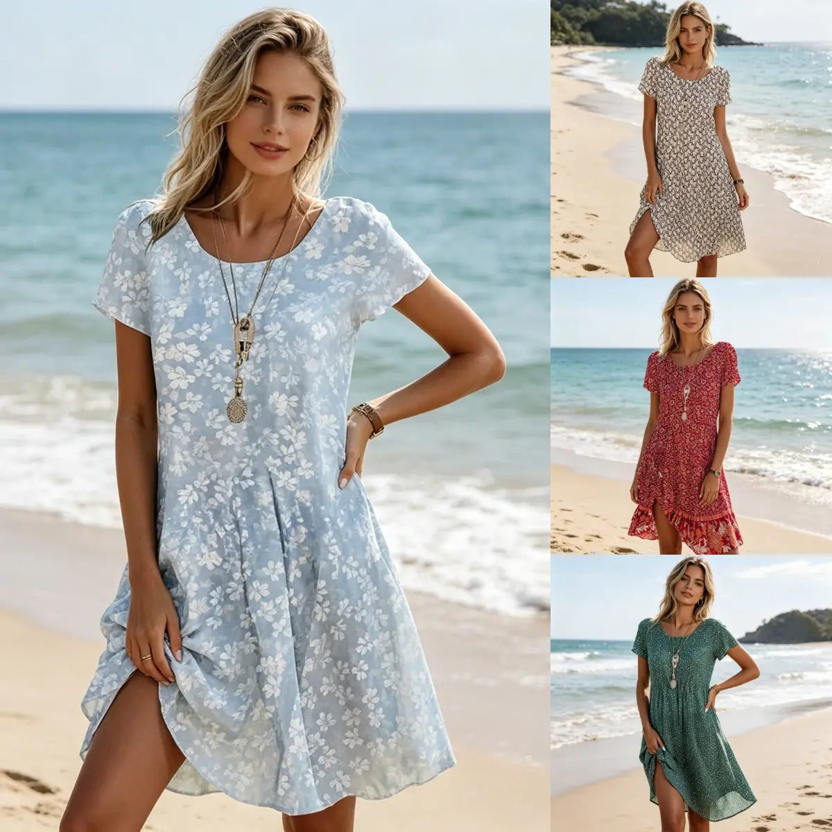 【50% off por tiempo limitado】【S-3XL】👗 Nuevo vestido de cuello redondo 2026