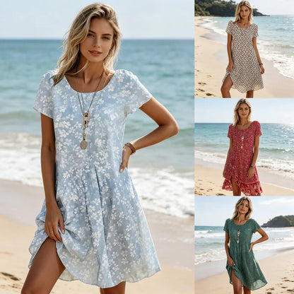 【50% off por tiempo limitado】【S-3XL】👗 Nuevo vestido de cuello redondo 2026