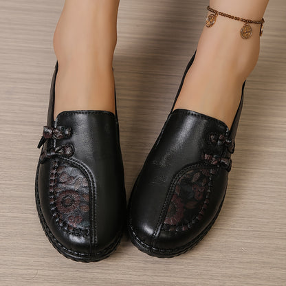 Damskie, skórzane buty antypoślizgowe, wodoodporne, z miękką podeszwą-4249267