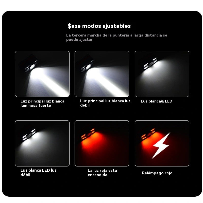 💥【50% de descuento】🌟💡Faros LED de inducción con carga USB inteligente
