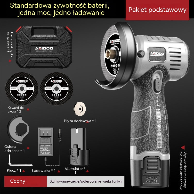 🔥【Oferta ograniczona czasowo】🧰Mini szlifierka kątowa 12 V z tarczą tnącą