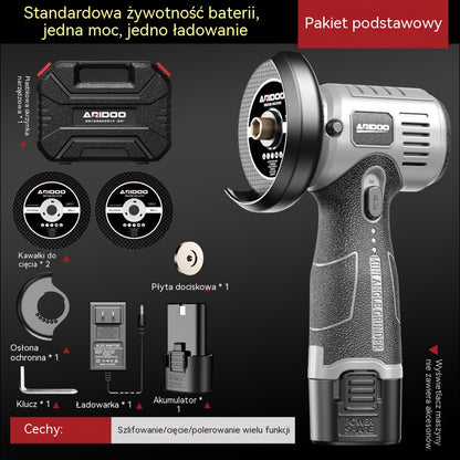 🔥【Oferta ograniczona czasowo】🧰Mini szlifierka kątowa 12 V z tarczą tnącą