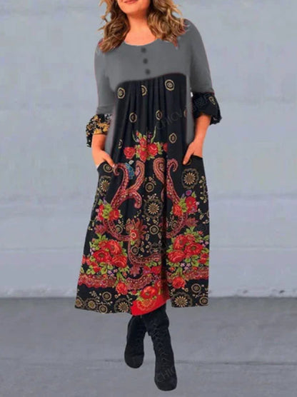 👗✨【S–5XL】2025 Jesień/Zima Nowa sukienka w stylu retro · Stylowa, wygodna i elegancka