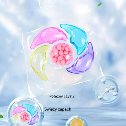 ✨👚 [30 sztuk] ✨ Bardzo duże opakowanie: Zapachowe kapsułki do prania 6 w 1 — usuwanie plam i długotrwały zapach