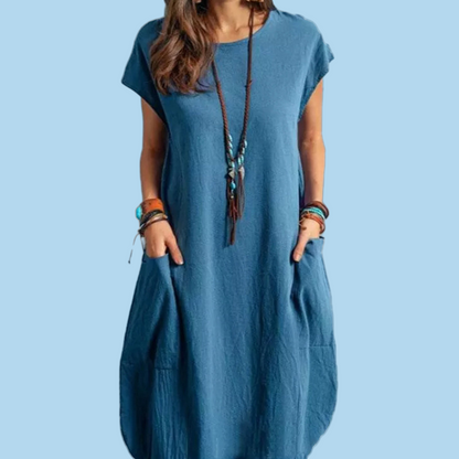 🔥✨【Wyprzedaż letnia】 【S-3XL】Damska luźna, swobodna, wygodna, uniwersalna sukienka