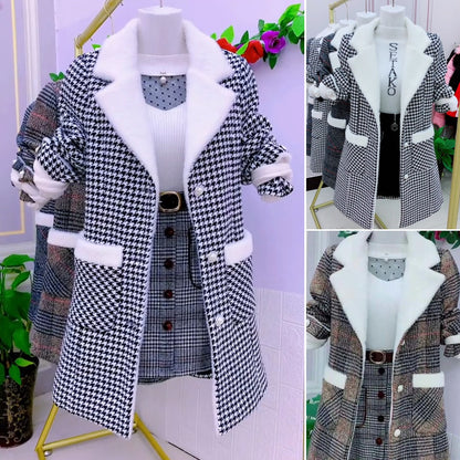 🔥【M-6XL】2024 nowy styl bawełna pogrubiona kołnierz moda kurtka wełniana