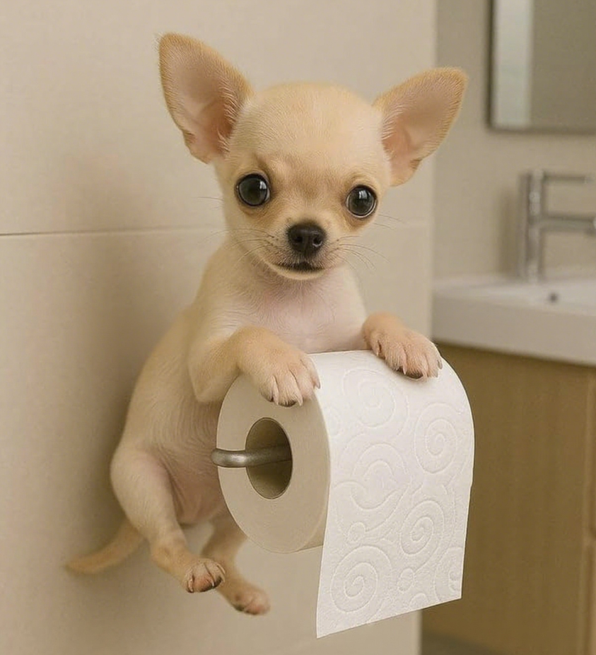 🐕🐶【Speciální nabídka✨】Držák na toaletní papír s motivem roztomilého štěňátka