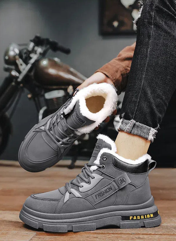 📢Nowości na jesień i zimę💥👞【39–44】2025 Nowe męskie buty na jesień i zimę z grubego aksamitu, ciepłe, Martin