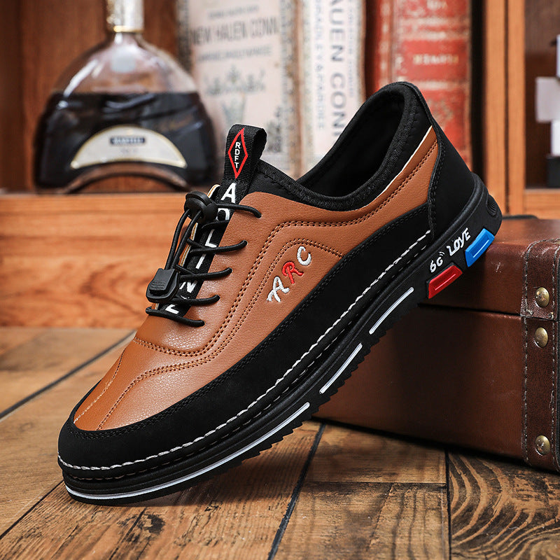 【39-48】Мъжки ежедневни бизнес обувки с меки подметки за удобно носене. Устойчив на петна и лесен за почистване