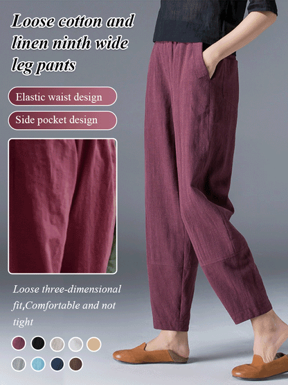 💥🔥【S-5XL】✨💕Модерни дамски ежедневни къси панталони с висока талия от чист памук