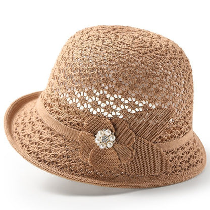 👒Pago contra entrega✅️ Elegante sombrero de sol con diseño trenzado calado, ofrece una fuerte protección contra los rayos solares.