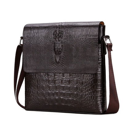 👜💕【30% отстъпка🔥】✨ Стилна чанта през рамо от крокодилска кожа, която ще направи пътуването ви до работа по-вълнуващо!