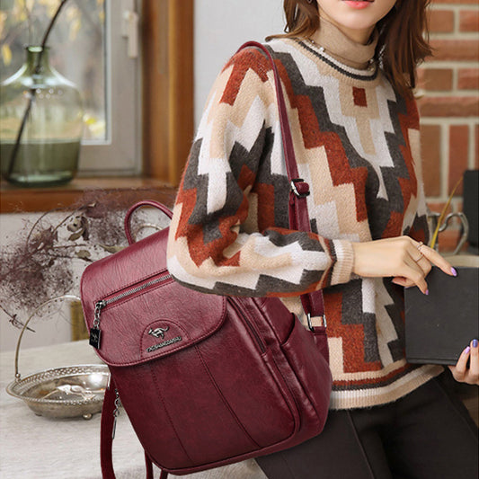 🔥✨【Nowość 2026】🌷👜 Damski plecak retro wykonany z miękkiej, naturalnej skóry