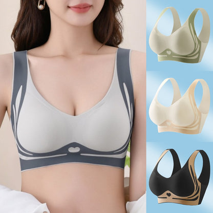 🔥✨【Opakowanie 4 sztuk】2025 Damski biustonosz jednoczęściowy bez fiszbin, miękki i wygodny ❤️【40-85 kg】