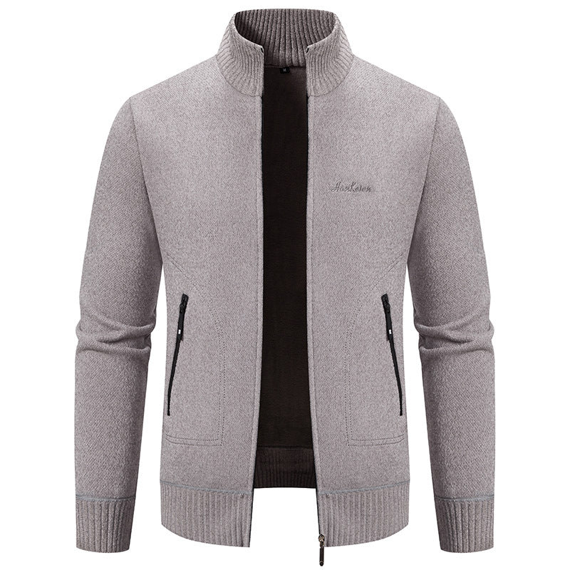 🔥【Forró akció】👔【M-4XL】Őszi és téli új férfi kabát magas gallérral és cipzárral, kiváló minőségű anyagból és temperamentumos, magas szabású szabással