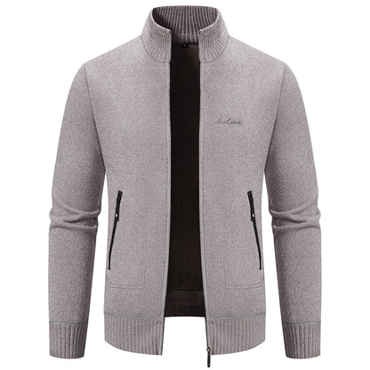 🔥【Forró akció】👔【M-4XL】Őszi és téli új férfi kabát magas gallérral és cipzárral, kiváló minőségű anyagból és temperamentumos, magas szabású szabással