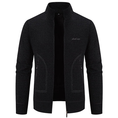 🔥【Forró akció】👔【M-4XL】Őszi és téli új férfi kabát magas gallérral és cipzárral, kiváló minőségű anyagból és temperamentumos, magas szabású szabással