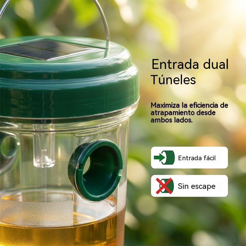 【2 piezas 27 €】🐝☀️ Trampa solar para avispas para patios y jardines 🔋🌿 – Altamente eficiente, recargable, resistente a la intemperie, cubre hasta 500 metros cuadrados.✅️Pago contra entrega