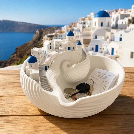 🔥🌊【Producto más vendido✨】Bandeja de conchas marinas estilo isla griega, para guardar llaves