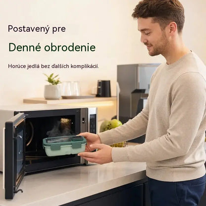 📢50% ZĽAVA📢🍱 Odporúčaný produkt | Obedár vhodný do mikrovlnnej rúry s priehradkami