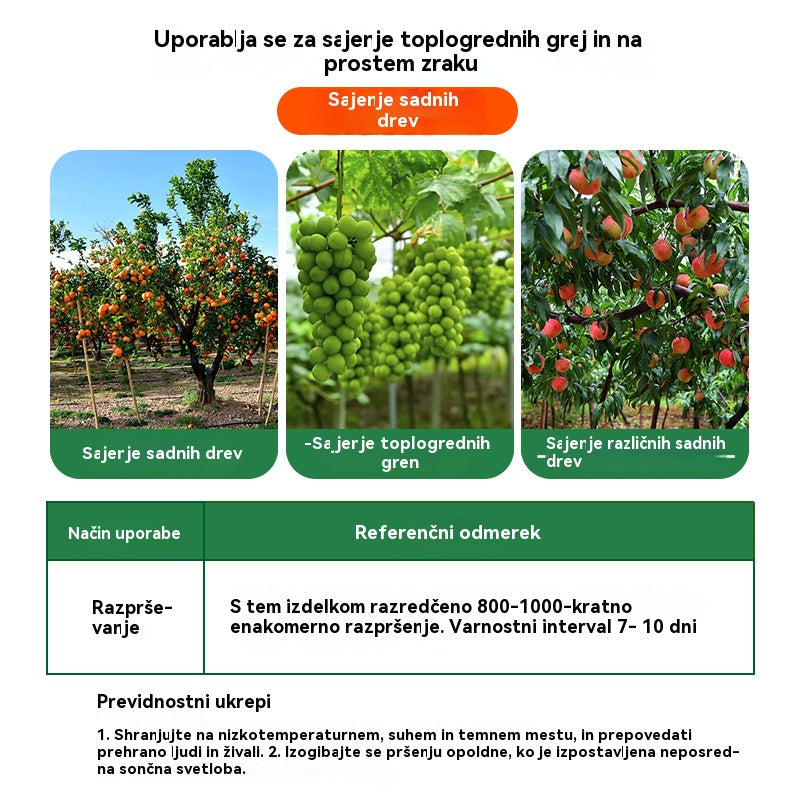 ✅😍Plačilo ob dostavi✨【Kupite 1, dobite 1 gratis】Fungicid in čistilo za sadno drevje za obnovitev vitalnosti dreves in spodbujanje listnega gnojenja!