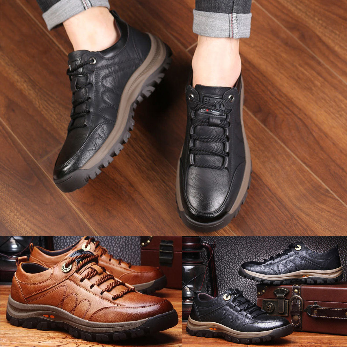 😎👍【Jesienne nowości🔥】【39-48】Nowe modne buty trekkingowe i sportowe buty casualowe dla mężczyzn