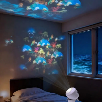 🐟【50% de descuento por tiempo limitado】Proyector LED giratorio dinámico ✅️Pago contra entrega