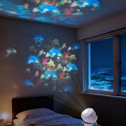 ⛄🔥【¡Oferta limitada al 50%!!】⛄Proyector LED giratorio dinámico，Crea rápido un ambiente festivo decorativo.
