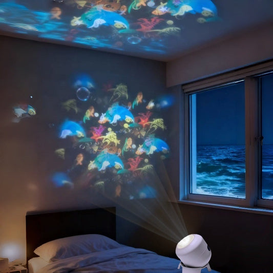 ⛄🔥【¡Oferta limitada al 50%!!】⛄Proyector LED giratorio dinámico，Crea rápido un ambiente festivo decorativo.