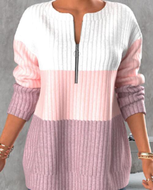 🔥🔥💟【SLEVA 45 %】Nové zimní svetry, barevně sladěný design, teplé a módní