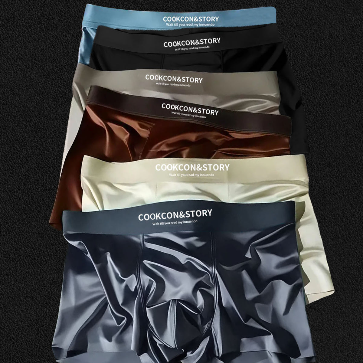 🔥😎【50% de descuento】Bóxers para hombre 10A con entrepierna antibacteriana, Ropa interior transpirable, suave y sin costuras de seda helada, Ropa interior de satén de lujo