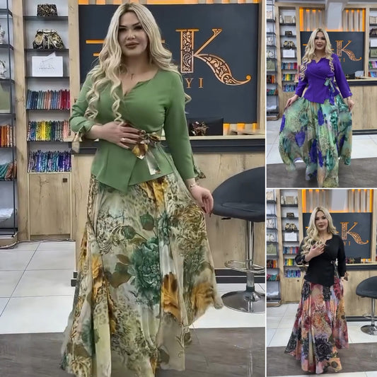 🔥✨【S-5XL】2025 Wiosna Nowa Moda Elegancka Casualowa Wysokiej Jakości Długa Sukienka Damska