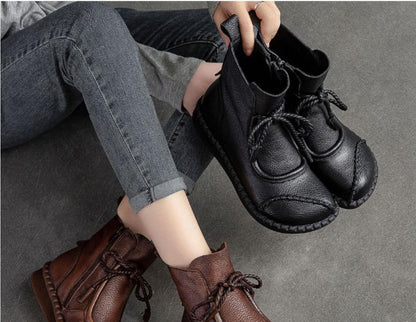 🔥👢【35-40】【50% zľava】✨👍 Nové retro martinské čižmy z mäkkej kože, začiatkom jesene 2025, priedušné a pohodlné