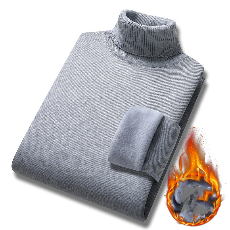 【🔥M-4XL】 2024 w nowym stylu, lekki, luksusowy męski sweter z golfem, kaszmirowy sweter biznesowy na co dzień-3810288