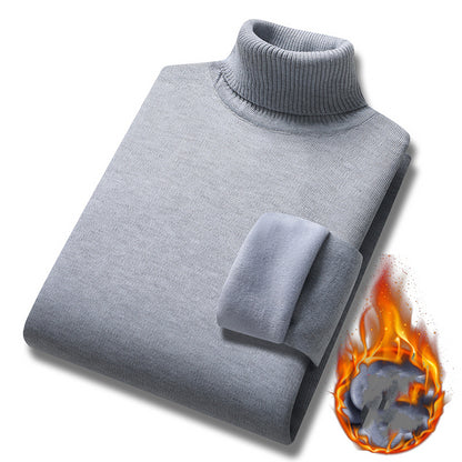 【🔥M-4XL】 2024 w nowym stylu, lekki, luksusowy męski sweter z golfem, kaszmirowy sweter biznesowy na co dzień-3810288