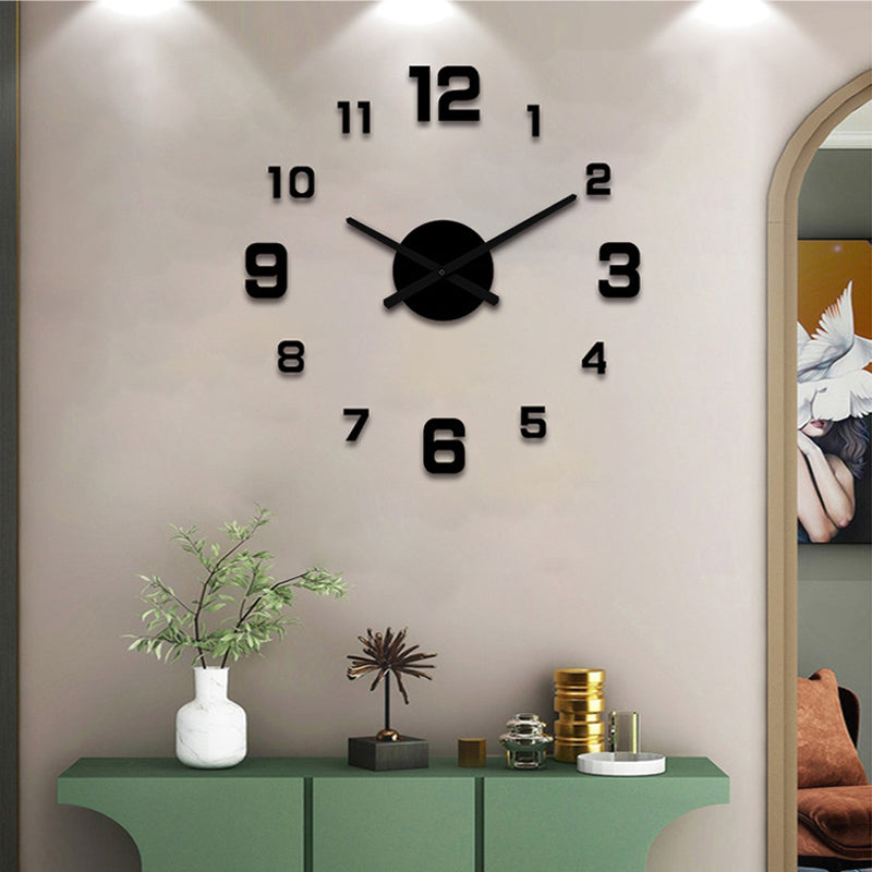🔥⏰【50% de descuento✨】Juego de reloj de pared acrílico iluminado 3D (Requiere montaje)