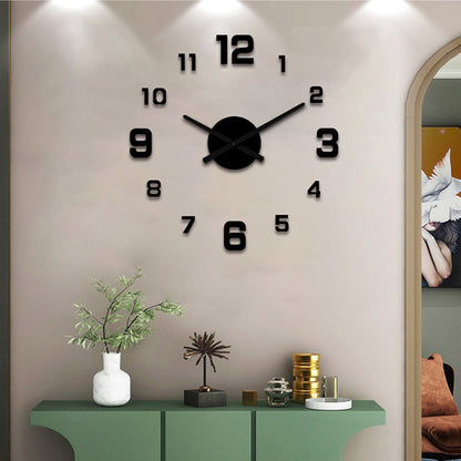 🔥⏰【50% de descuento✨】Juego de reloj de pared acrílico iluminado 3D (Requiere montaje)